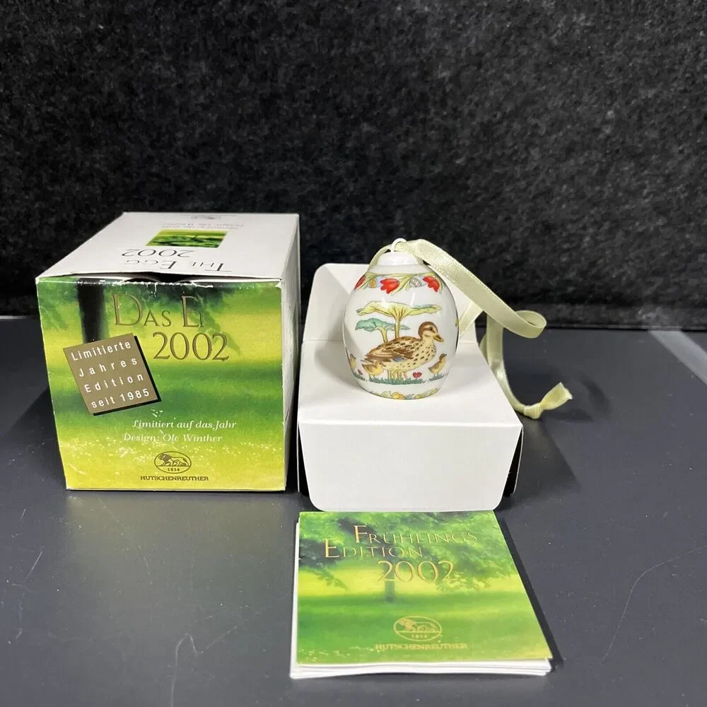 VTG Hutschenreuther‎ DAS EI 2002 Egg Ornaments With Box